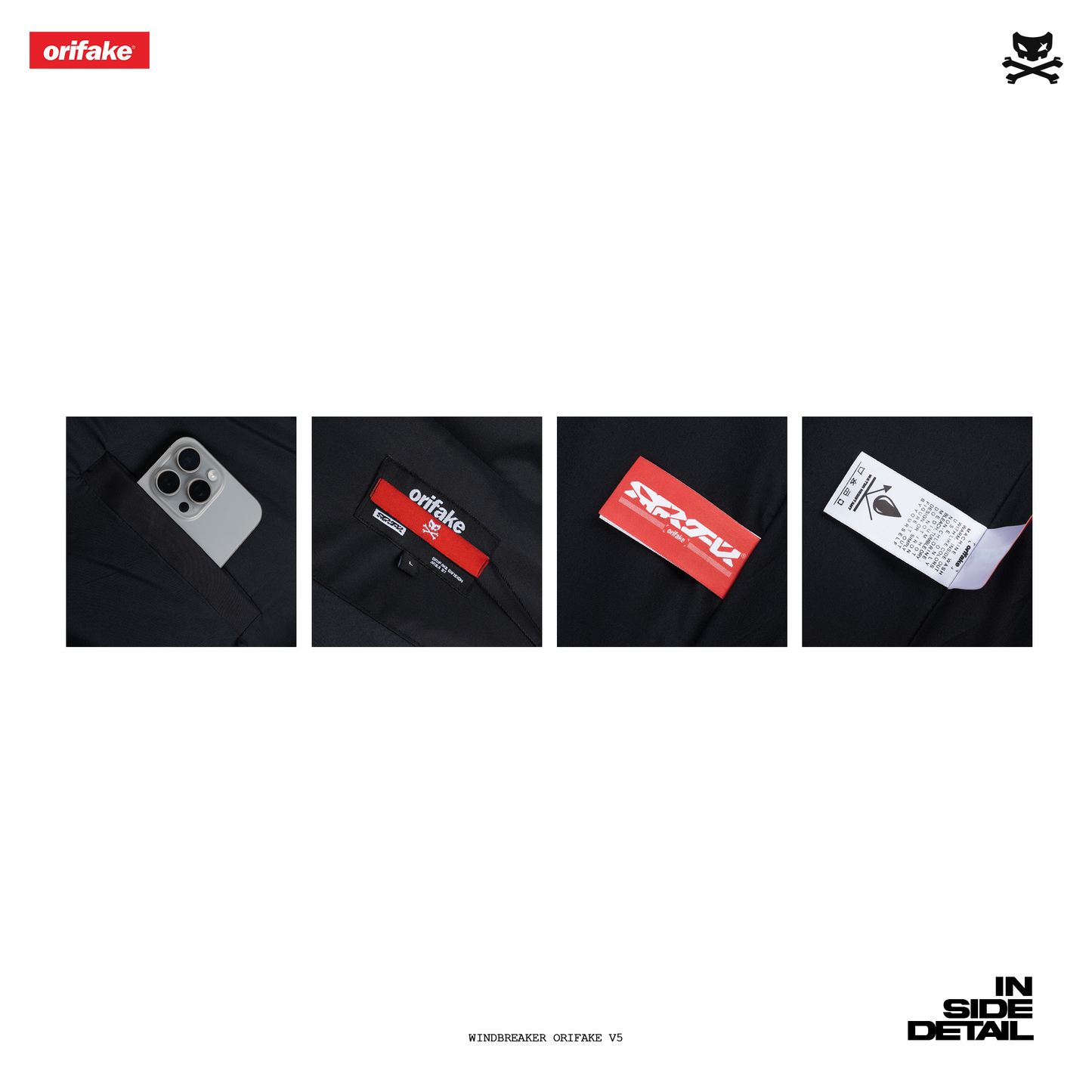 JACKET WINDBREAKER ORIFAKE V5 BLACK