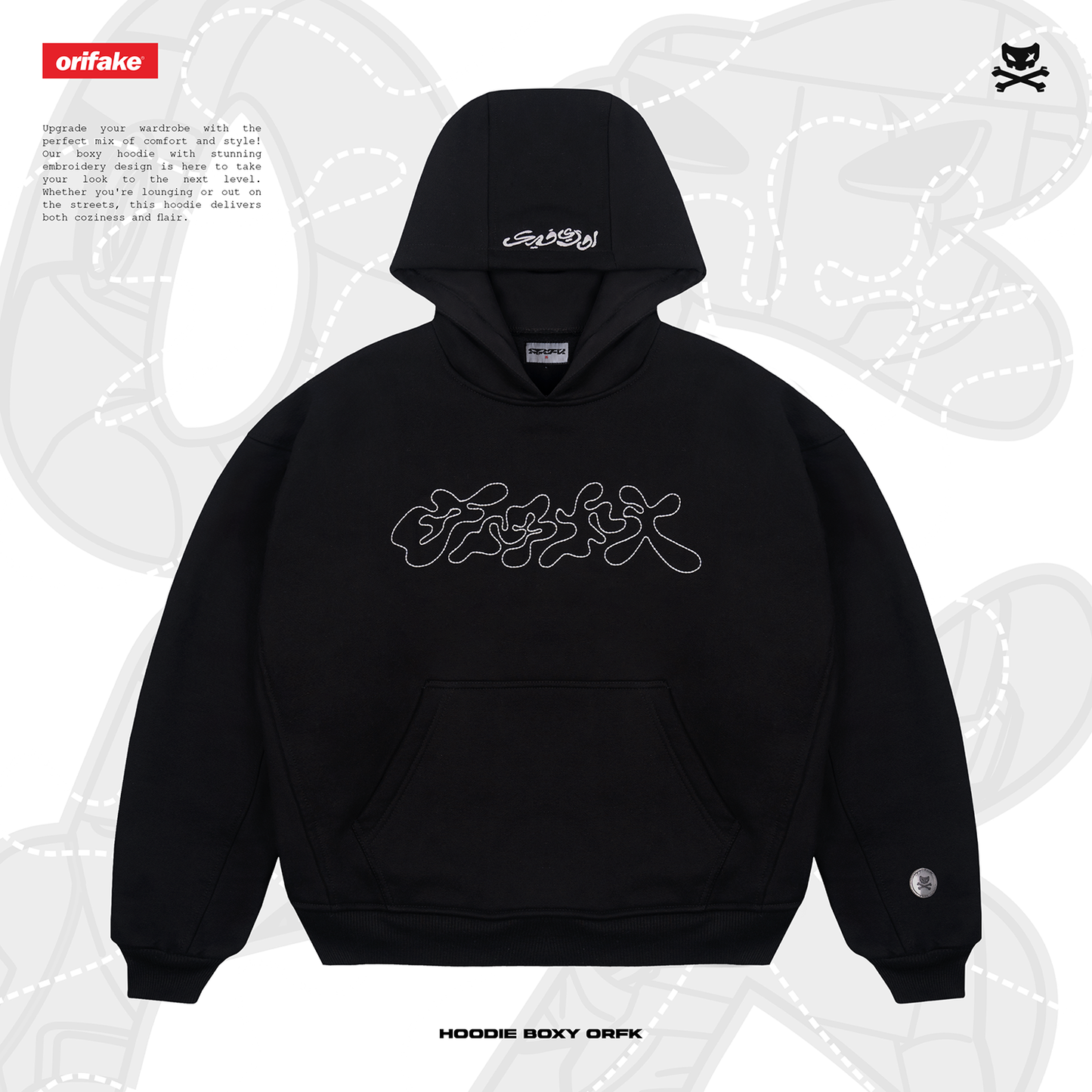 HOODIE BOXY EMBROIDERY ORFK