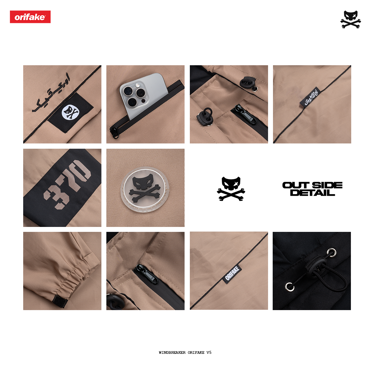 JACKET WINDBREAKER ORIFAKE V5 MILO