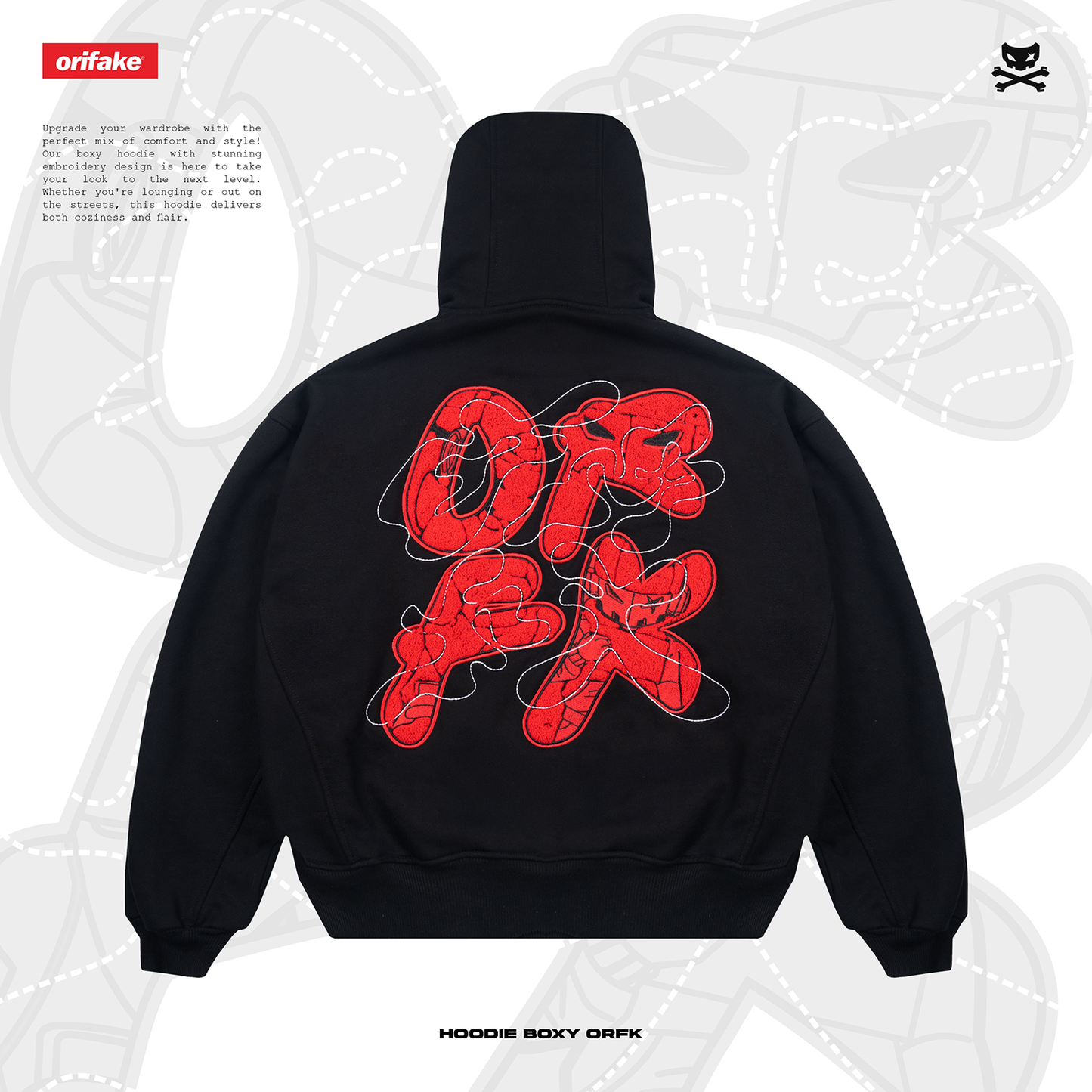 HOODIE BOXY EMBROIDERY ORFK